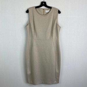 Calvin Klein Beige Midi Dress